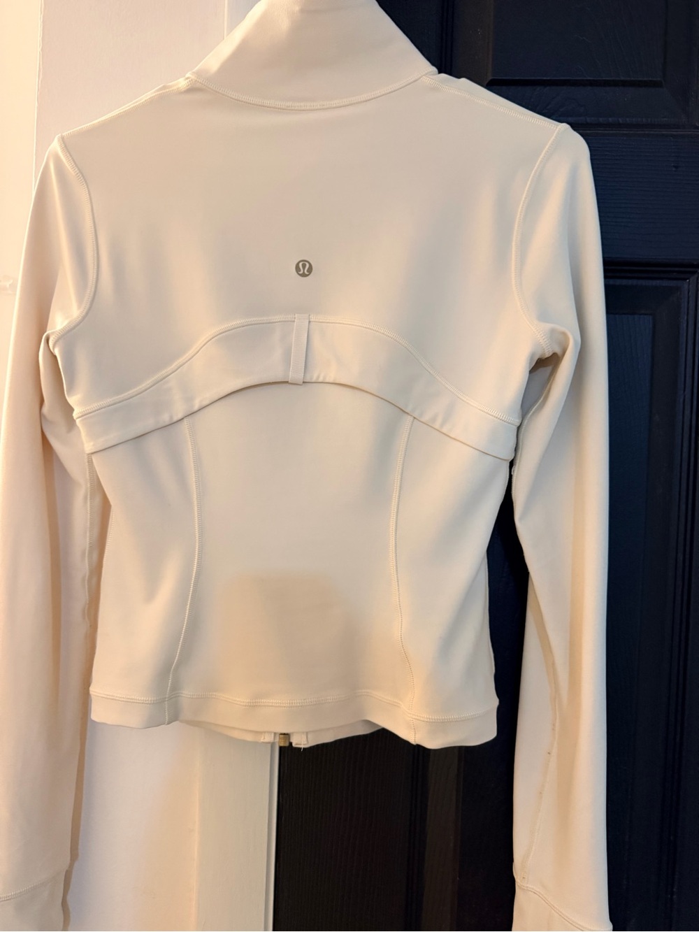 Lululemon Define Jacket Cropped Nulu Bone/Gold Size 6 - Picture 2 of 8